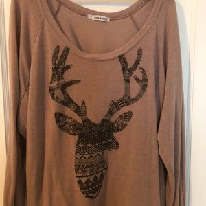Maurices Deer Sweatshirt Tee